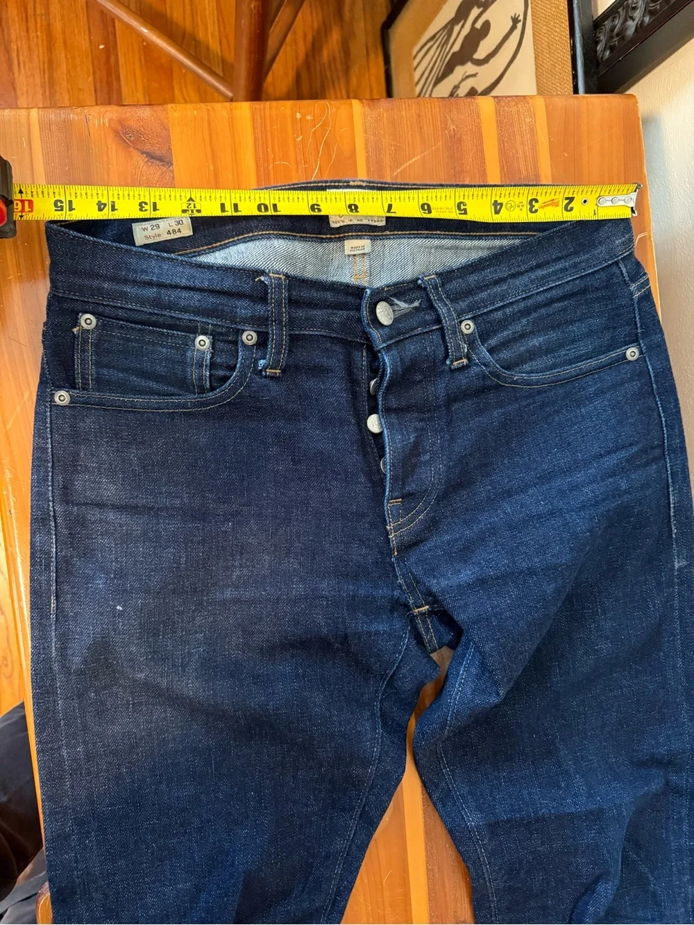 2 pair- J. Crew Selvedge Slim Jeans 1 dark and 1 medium wash